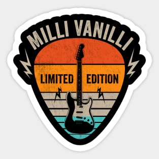 Vintage Milli Name Guitar Pick Limited Edition Birthday Sticker